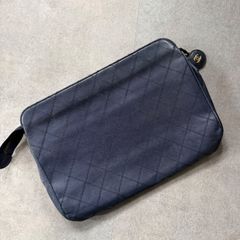希少 CHANEL シャネル ココマーク ビコローレ クラッチバッグ ポーチ