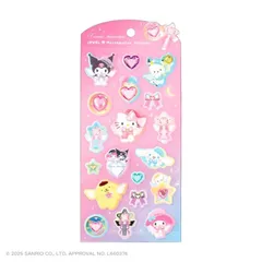 【新品】サンリオキャラクターズ ジュエルマシュマロステッカーズ マジカルジュエリー ハローキティ クロミ ポチャッコ ポムポムプリン シナモロール マイメロディ リトルツインスターズ サンリオ ぷっくり 立体 ふにふに シールのサムネイル