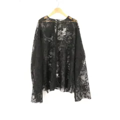 未使用 Uhr ウーア 24SSUhr-BL385 Lace Over Tops ブラウス F ポリエステル100％ 長袖 レース トップス レディース AM9107A18 のサムネイル