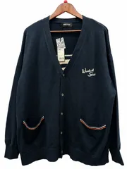 WIND AND SEA  ニットカーディガン　ネイビー　L 新品タグ付き　雑色店のサムネイル
