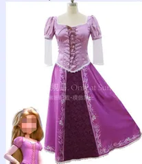人気商品 「特価 再販」ラプンツェル ディズニー コスプレ衣装 子供用 大人用 ハロウィン 仮装 演劇服装 ディズニープリンセスのサムネイル