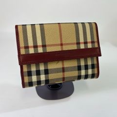 バーバリー ノバチェック 三つ折り財布 コンパクトウォレット PVC
