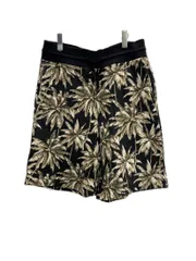ドリス ヴァン ノッテン Dries Van Noten パームツリー柄 総柄 ショートパンツ  ハーフパンツ ブラック Sサイズ 101MB-1056のサムネイル