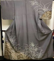 裄66cm 日本工芸会正会員【坂口幸市】 きれい色の【加賀染小紋