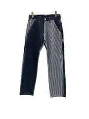 児島ジーンズ KOJIMA JENES MULTI HICKORY PAINTER PANTS マルチヒッコリーペインターパンツ ヒッコリー×インディゴ ジーンズ デニム ネイビー サイズ30 101MB-1060のサムネイル