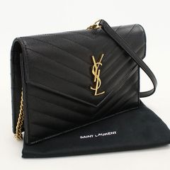 SAINT LAURENT サンローラン カサンドラ エンベロープ 393953 チェーンウォレット レザー【中古】 レディースのサムネイル