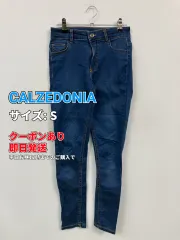 CALZEDONIA デニムパンツ S ブルー フルレングス 無地 スキニー・タイト テーパード レギュラー レディースのサムネイル