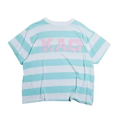 90s USA製 Kappa Alpha Theta ボーダーTシャツ XL シングルステッチ ワッペン ボックス ヴィンテージのサムネイル