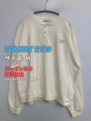 COLONY 2139 コロニートゥーワンスリーナイン スウェット M ホワイト コットン 無地 刺繍 長袖 レディースのサムネイル
