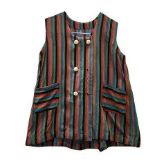 ヴィンテージ レトロ Kitsch マルチ ストライプ ベストのサムネイル