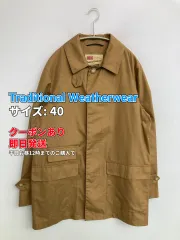 Traditional Weatherwear ステンカラーコート 40 ベージュ コットン 無地 ミドル丈 フードなし メンズのサムネイル