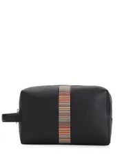 PAUL SMITH シグネチャー ストライプ レザー ウォッシュ バッグ 送料無料のサムネイル