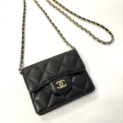シャネル CHANEL マトラッセ AP0238 B10583 C3906 チェーンウォレット ココマーク CC キャビアスキン ブラック ポシェット【鑑定済み】正規品のサムネイル