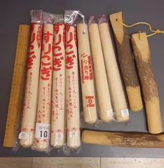 天然木すりこぎ棒　各種10本セットのサムネイル