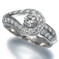 ヴァンクリーフ&アーペル リング ダイヤ ダイヤモンド 0.31ct クチュール ソリテール 49号 Pt950 保/鑑 #197125のサムネイル