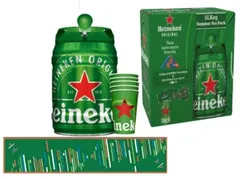 【フジロックコラボキット】ハイネケン ドラフト ケグ 5L Heineken オリジナル紙コップ x 5個 マフラータオル x 1枚 電源不要のサムネイル