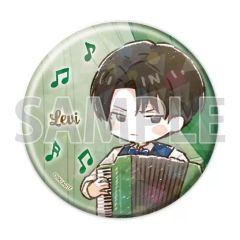 [중고] 배지 빈스 리바이 [TV 애니메이션 진격의 거인 홀로그램 캔 배지 (57mm) 02. 재즈 ver. B 세트 (그래프 아트 일러스트)]