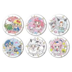[중고] 배지·빈즈 전 6종 세트 [금색의 갓슈!!×산리오 캐릭터즈 홀로그램캔 배지(57mm) 01.vol.01 콜라보레이션 일러스트]