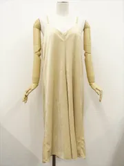 リシェグラマー Riche glamour 洗える サロペットパンツ M ベージュのサムネイル