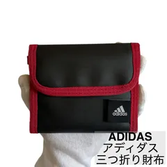 ADIDAS/アディダス/三つ折り財布/ウォレット/コンパクト財布/ミニ財布/ブラック　　　【SH115】のサムネイル