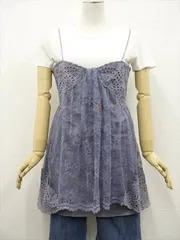 ジルスチュアート JILLSTUART レースキャミソール 2 ブルーグレー 花柄のサムネイル