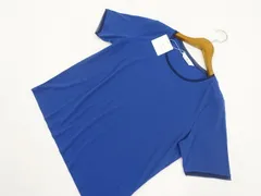 80%OFF 定価\12,500 袋入り新品タグ付 コットンファクトリー COTTON FACTORY 洗える半袖 ラウンドネック チュール付きプルオーバー 42 ネイビー メール便可のサムネイル
