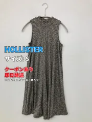 HOLLISTER ホリスター ワンピース S グレー 無地 袖なし ショート・ミニ丈 フレア レディースのサムネイル