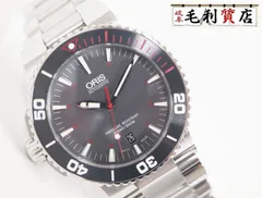 オリス ORIS アクイスデイト レッド 01 733 7653 4183 自動巻き グレー ステンレス メンズ 未使用 時計のサムネイル