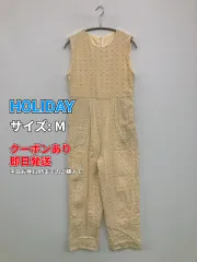 HOLIDAY ホリデイ つなぎ/オールインワン M ベージュ フルレングス コットン レディースのサムネイル