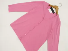 大きいサイズ70%OFF 定価\16,000 袋入り新品タグ付 コットンファクトリー COTTON FACTORY 洗える長袖 カーディガン 44 ピンク系のサムネイル