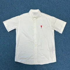 アミ Oxford オックスフォード 半袖 シャツ Sのサムネイル