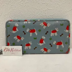 4375　CathKidston　キャスキッドソン　長財布　ウォレット　水色　犬　総柄のサムネイル