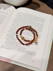愛と対人運の石」高級天然 ストロベリークォーツ ブレスレット - メルカリ
