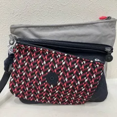 2915　Kipling　キプリング　マルチポーチ　無地　総柄　グレー　ネイビー　３連　チャーム付　モンキー　ゴリラのサムネイル