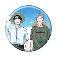 [중고] 배지·빈즈 시이 쇼타 & 활 영환(밀짚모자) [토끼의 숲 홀로그램 캔 배지(57mm) 01.공식 & 신작 일러스트]