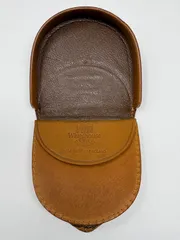 ◆White house cox ホワイトハウスコックス 馬蹄型コインケース 茶 ブラウン系 中古◆21981★のサムネイル