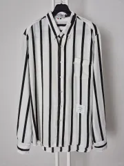 ストライプ シフォン メンズシャツ/XXLのサムネイル