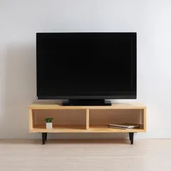 ★7月17日入荷分　【初回生産分特別価格】日本製　パインシリーズ「木製テレビボード【90】」　薄型 奥行30cm コンパクト テレビ台 ローボード TV台 TVボード シェルフ 天然木 石崎家具のサムネイル