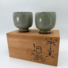 【共箱付】常滑焼 沼田陶風 湯呑 ペア 2客セット 茶器 酒器 陶風造のサムネイル
