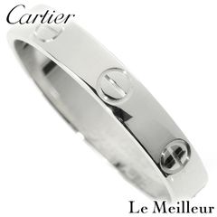 【新品仕上済】 Cartier ラブ ホワイトゴールド K18WG リング スモールモデル 17.5号 レディース 返品OK