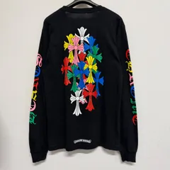 CHROME HEARTS クロムハーツ マルチカラー セメタリークロス 長袖Tシャツ ロンT 黒 ブラック Mサイズ 極美品 2766のサムネイル