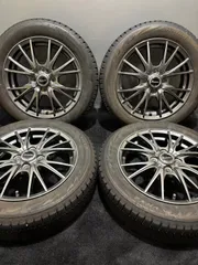 ★165/60R15 BRIDGESTONE/VRX2 21年製 Exceeder 15インチ 4.5J +45 100 4H スタッドレス 4本 タフト デリカD:2 ソリオ (南1-M695)のサムネイル