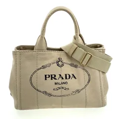 PRADA プラダ カナパ ミニ 2WAY  ショッピングバッグ トートバッグ B2439G レディース キャンバス ベージュ 中古のサムネイル