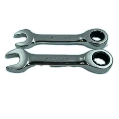 Snap-on スナップオン コンビネーションラチェットレンチセット ２本セット OXIRM12/OXIRM13 シルバー Snap-on スナップオン コンビネーションラチェットレンチセット 2本
