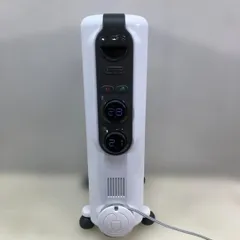 美品 DeLonghi デロンギ RHJ35M0812-DG アミカルド オイルヒーター 1200W 8～10畳 ECOモード デジタル表示 タイマー搭載 暖房器具 動作確認済み ホワイト ダークグレー 113104-2-①-006のサムネイル