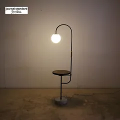 美品 JSF ジャーナルスタンダードファニチャー EUREKA FLOOR LAMP エウレカ フロアランプ/照明 サイドテーブル QI機能付 5万 ②のサムネイル