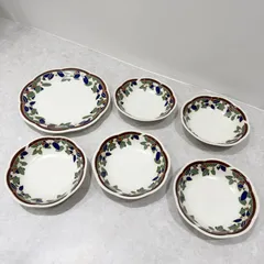 【良品】MIKASA ミカサ ストーンウェア 皿 6点セット 大皿 小皿 レトロのサムネイル