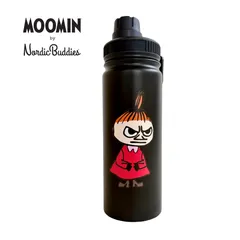 新品 【匿名配送料込】ステンレス製 保冷・保温ボトル 550ml（リトルミイ／おこりんぼ／ブラック）水筒 サーマルボトル 北欧 ムーミン Nordicbuddies ノルディックバディズのサムネイル