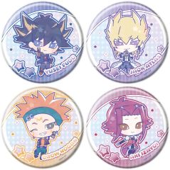[신품] 배지 빈즈 [박스] 유☆희☆왕 5D's Design produced by Sanrio 홀로그램 캔 배지(65mm) 01. 콜라보레이션 일러스트