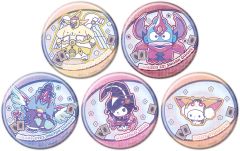 [신품] 배지 빈즈 [박스] 유☆희☆왕 ZEXAL×산리오 캐릭터즈 홀로그램 캔 배지(65mm) 01. 콜라보레이션 일러스트